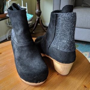 Sanita Lilly Suede Clog Boot Sz 38 EUR
